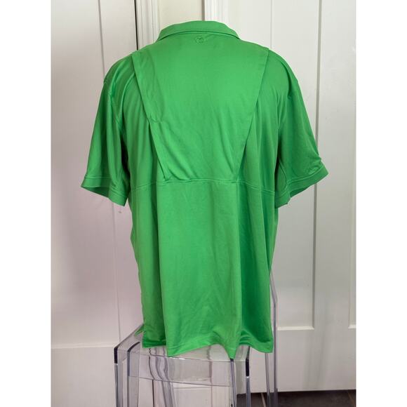 MAGELLAN MAGWICK GREEN FISHING BUTTON COLLAR POLO MENS XXL - Picture 3 of 4